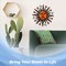 G128 24 in Sun Face Metal Wall Art Decor | Cute Sun Face Metal Wall Sculpture Statues Wall Art Hanging Decoration for Indoor Outdoor, Garden, Home, Farmhouse, Fence Balcony Patio and Bedroom